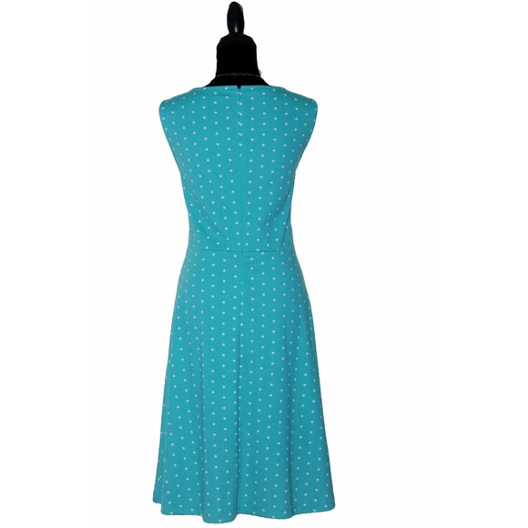 NWOT Talbots Edie Polka Dot Fit & Flare Dress - Picture 4 of 8